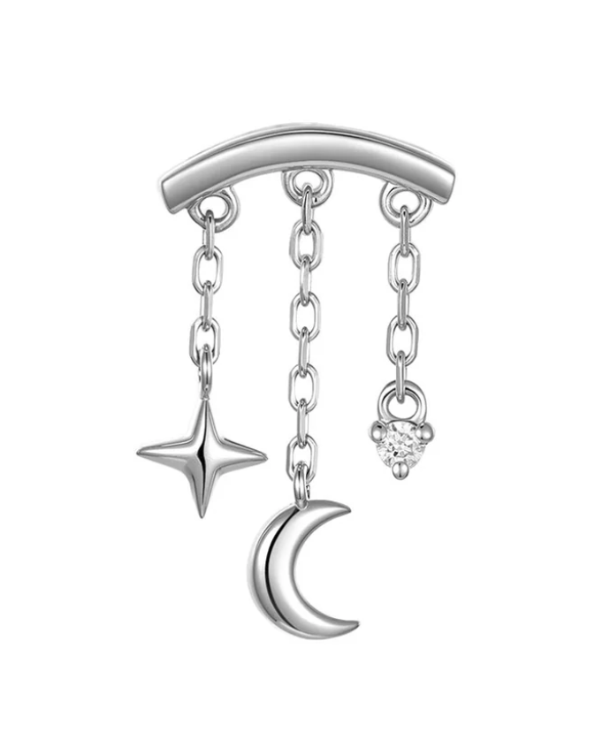 Cassiopeia diamond dangle white gold