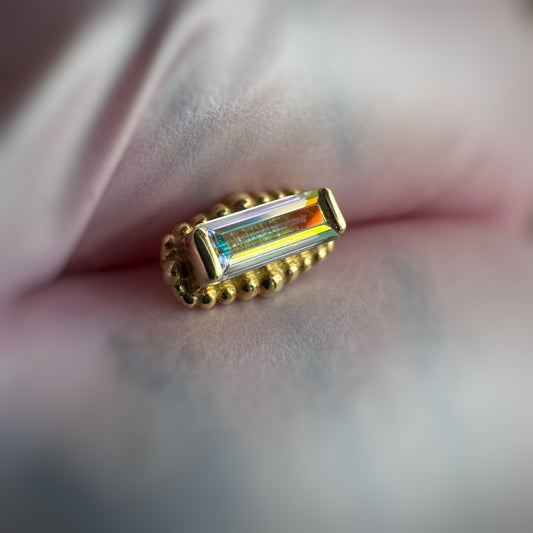 Baguette With Graduating Beads